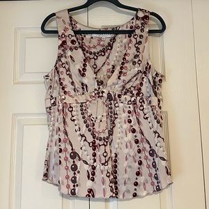 TRINA TURK LOS ANGELES Silk Sleeveless Top Women Size L